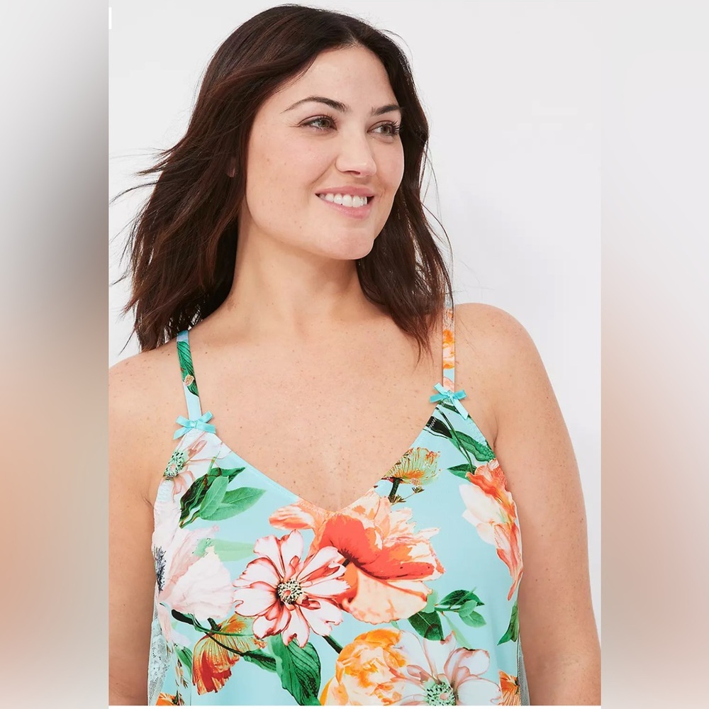 LB/ Cacique Floral Pajama Set - Picture 4 of 11